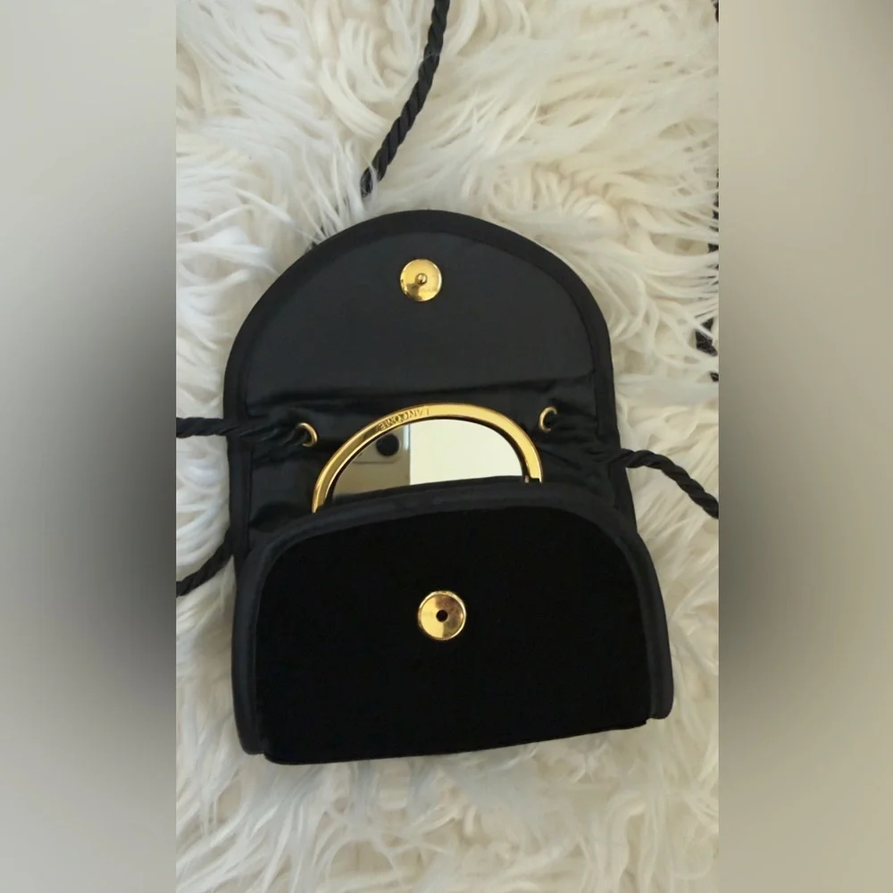 Lancôme Vintage 90s Velvet Mini Crossbody Bag – New with Mirror NWOT